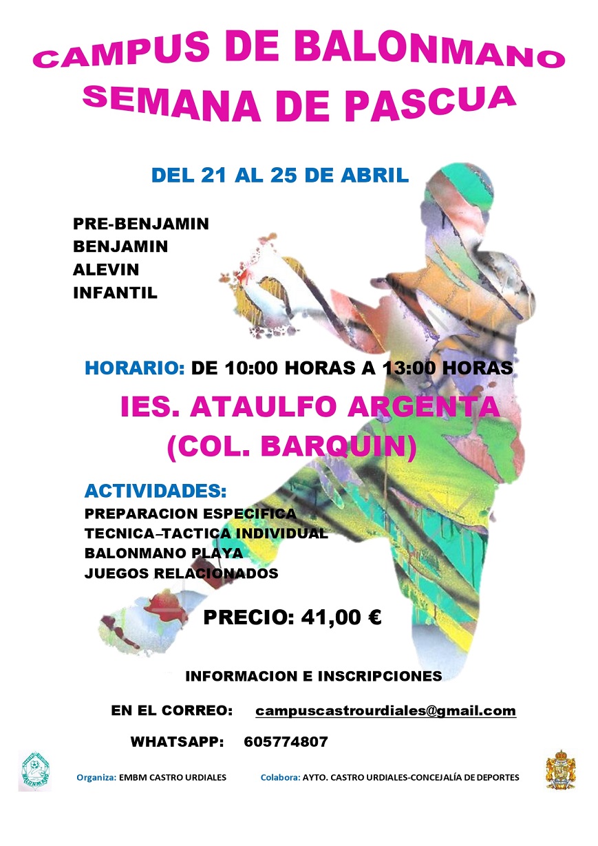  Campus de Balonmano "Semana de Pascua 2025"