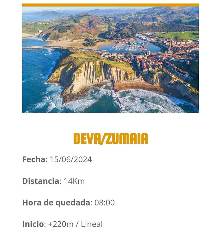 Ruta de senderismo Club Alpino Sámano: Deva/Zumaia