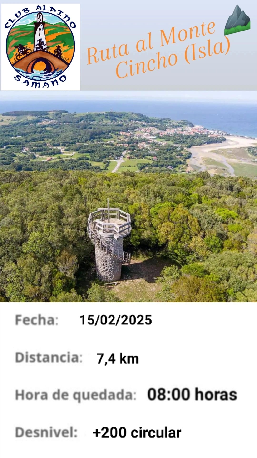 Ruta de Senderismo Club Alpino Sámano: Monte Cincho 15 Febrero 2025