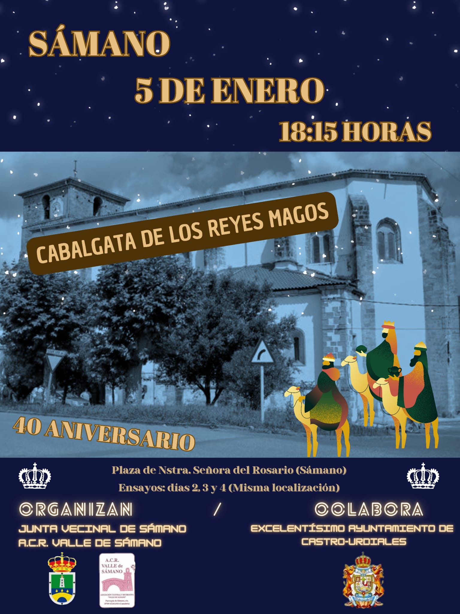 Cabalgata  de  Los Reyes Magos Sámano