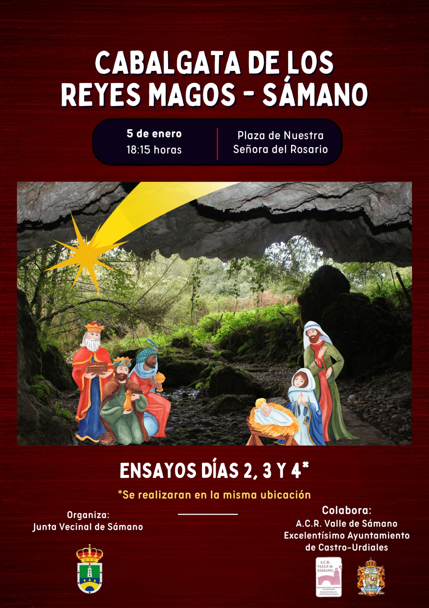 Cabalgata  de  Los Reyes Magos Sámano