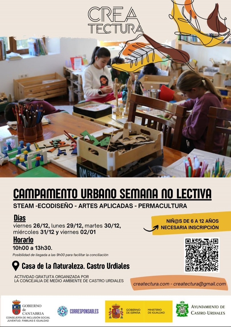 Campamento urbano de Navidad - Casa de la Naturaleza - CREACTECTURA
