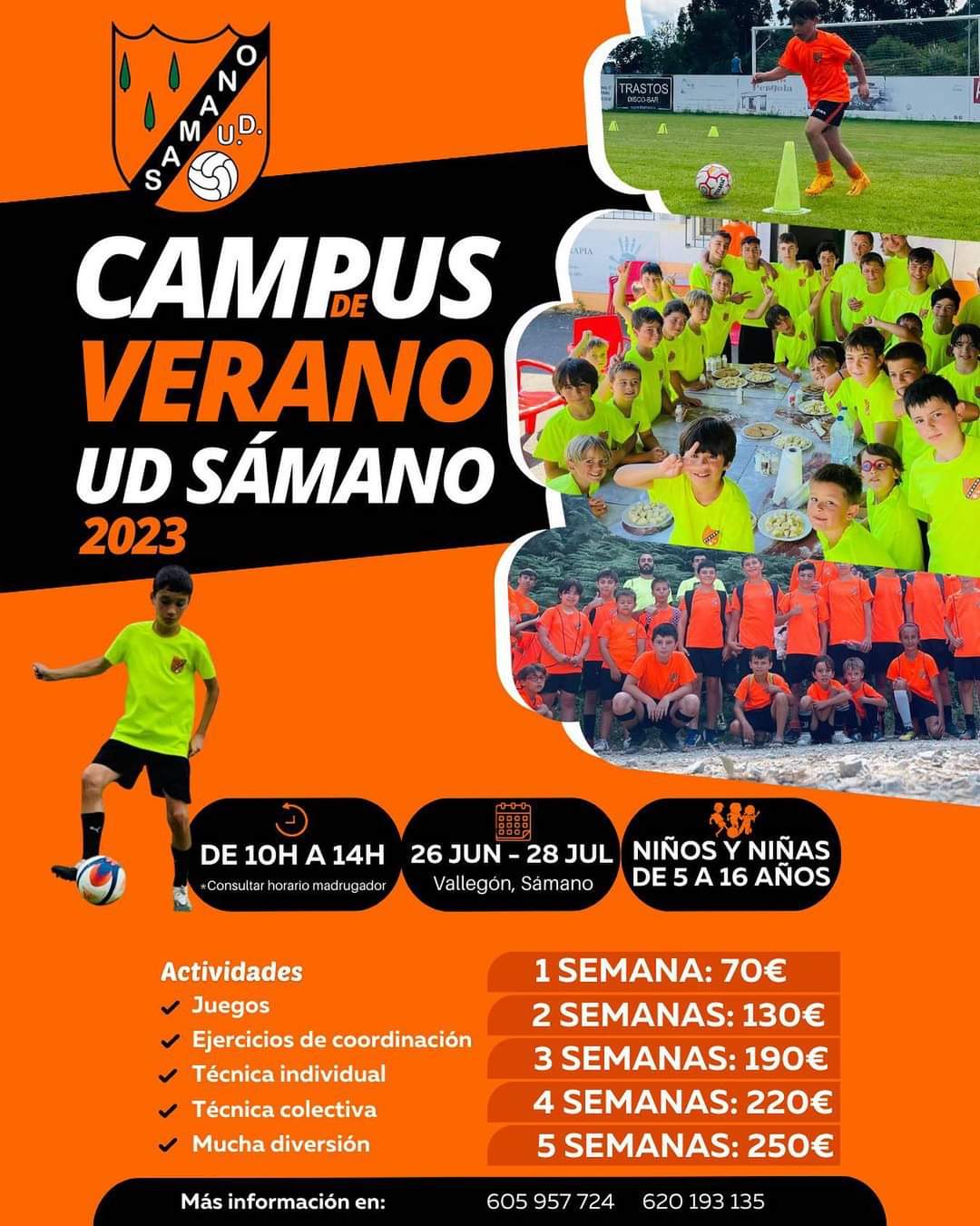 Campus de verano.U.D. Sámano