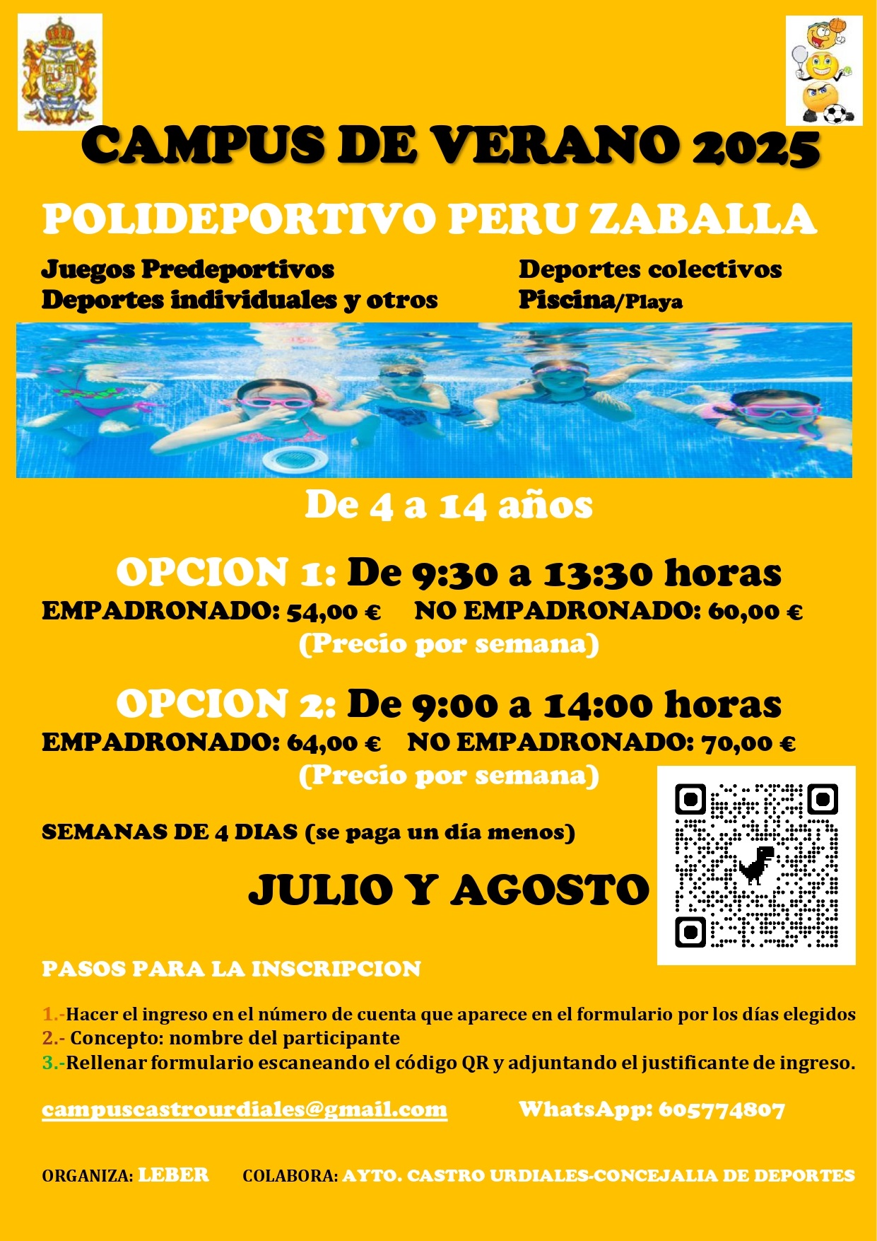 Campus Verano 2025 - Polideportivo Peru Zaballa
