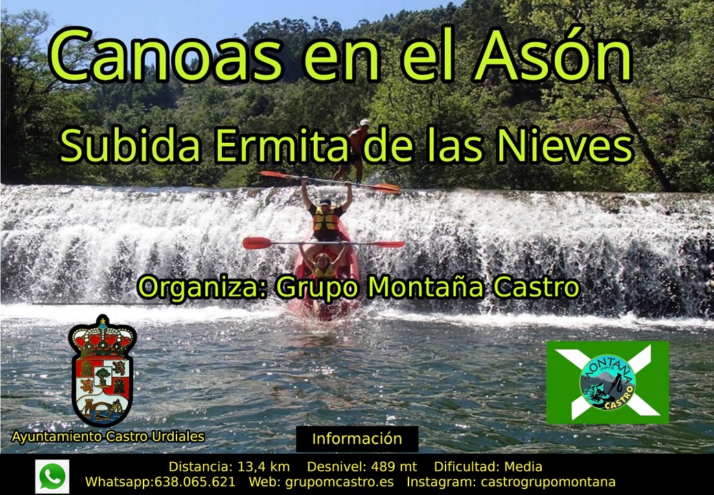 Canoas en Río Asón o subida a la Ermita de  Las Nieves