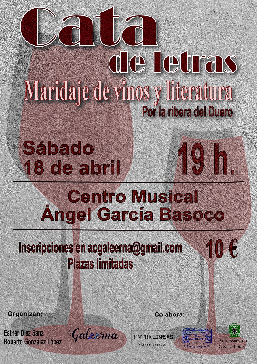 Cata de letras:  Marinaje de vinos y literatura