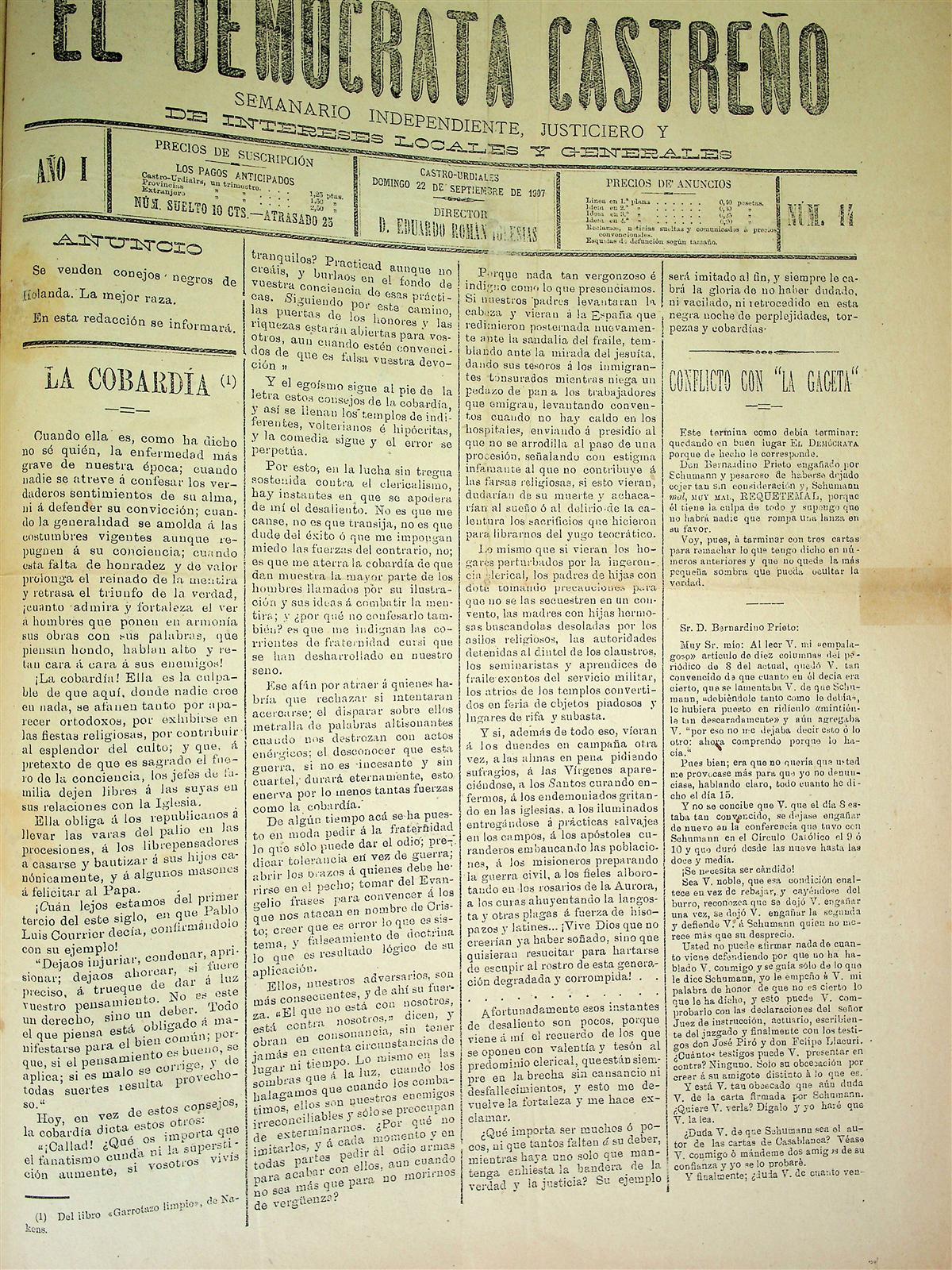 El demócrata castreño