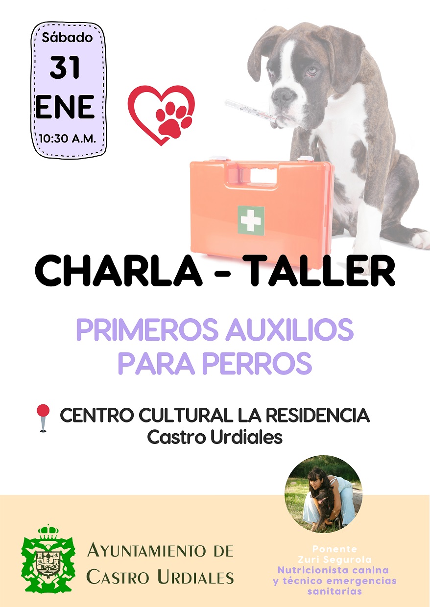 Ciclo Charlas sobre Bienestar Animal :  Charla -Taller "Primeros auxilios para perros"