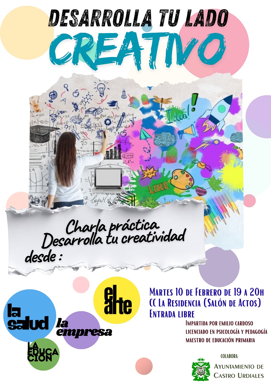 Charla práctica "Desarrolla tu lado creativo"