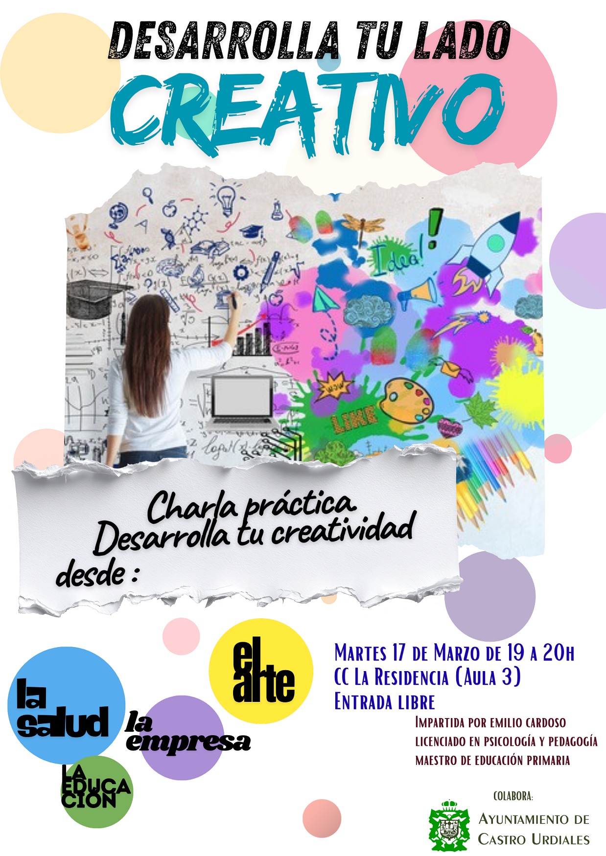 Charla práctica "Desarrolla tu lado creativo"