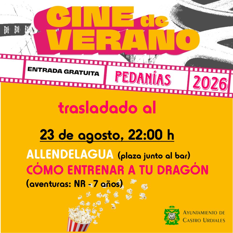 Cine de  Verano 2026 - "Cómo entrenar a tu Dragón"