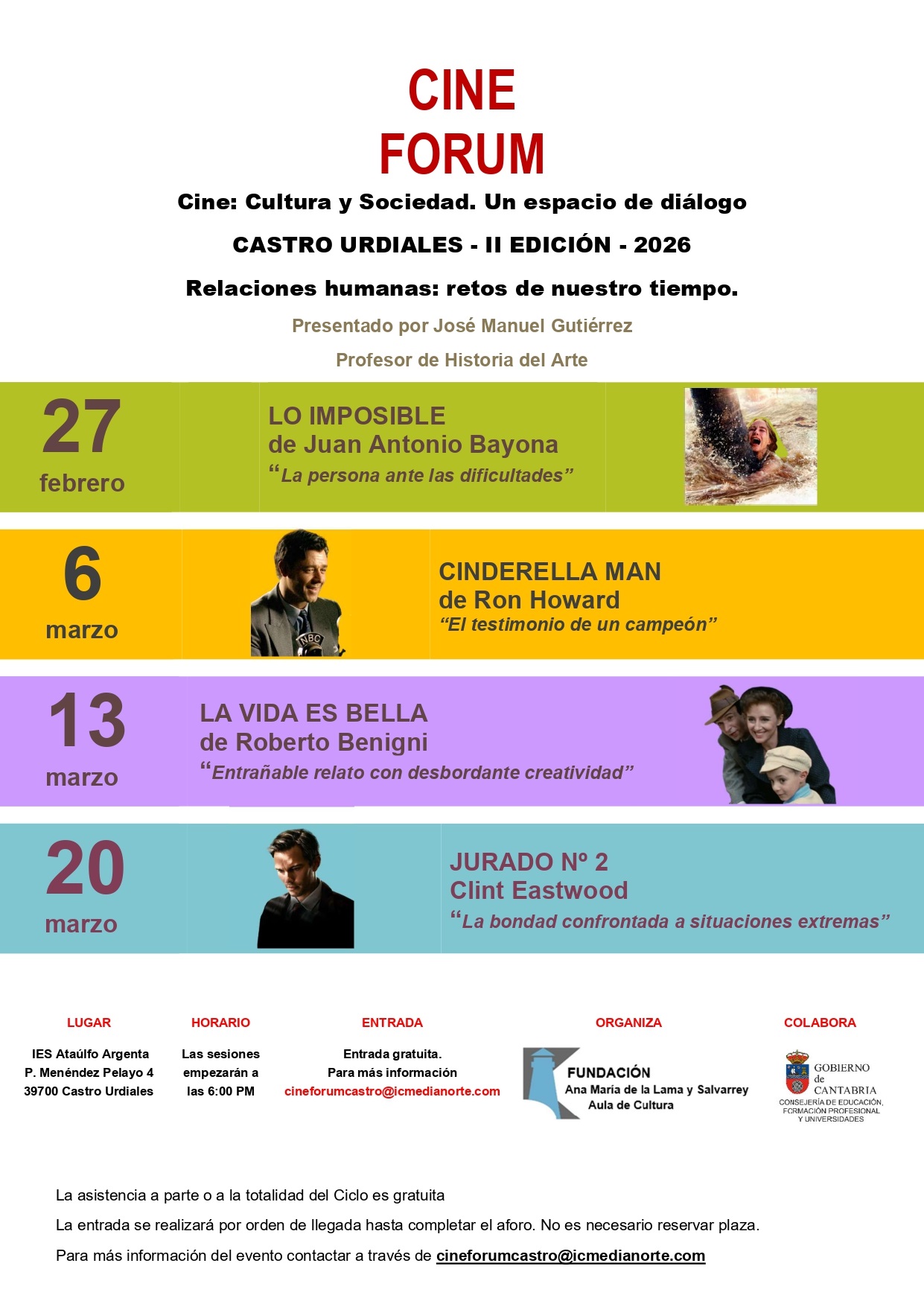 Cine Forum - III Edición de Castro-Urdiales   <br>"Cinderella Man"</br> 