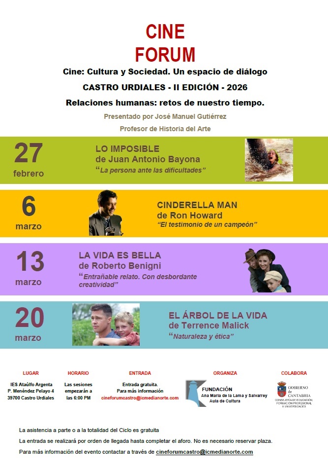 Cine Forum - III Edición de Castro-Urdiales   <br>"Lo Imposible"</bR>