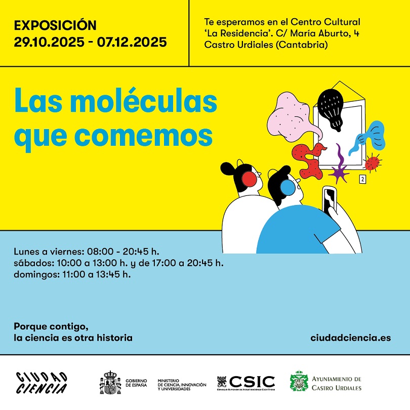 Exposición "Las moléculas que comemos" Ciudad Ciencia