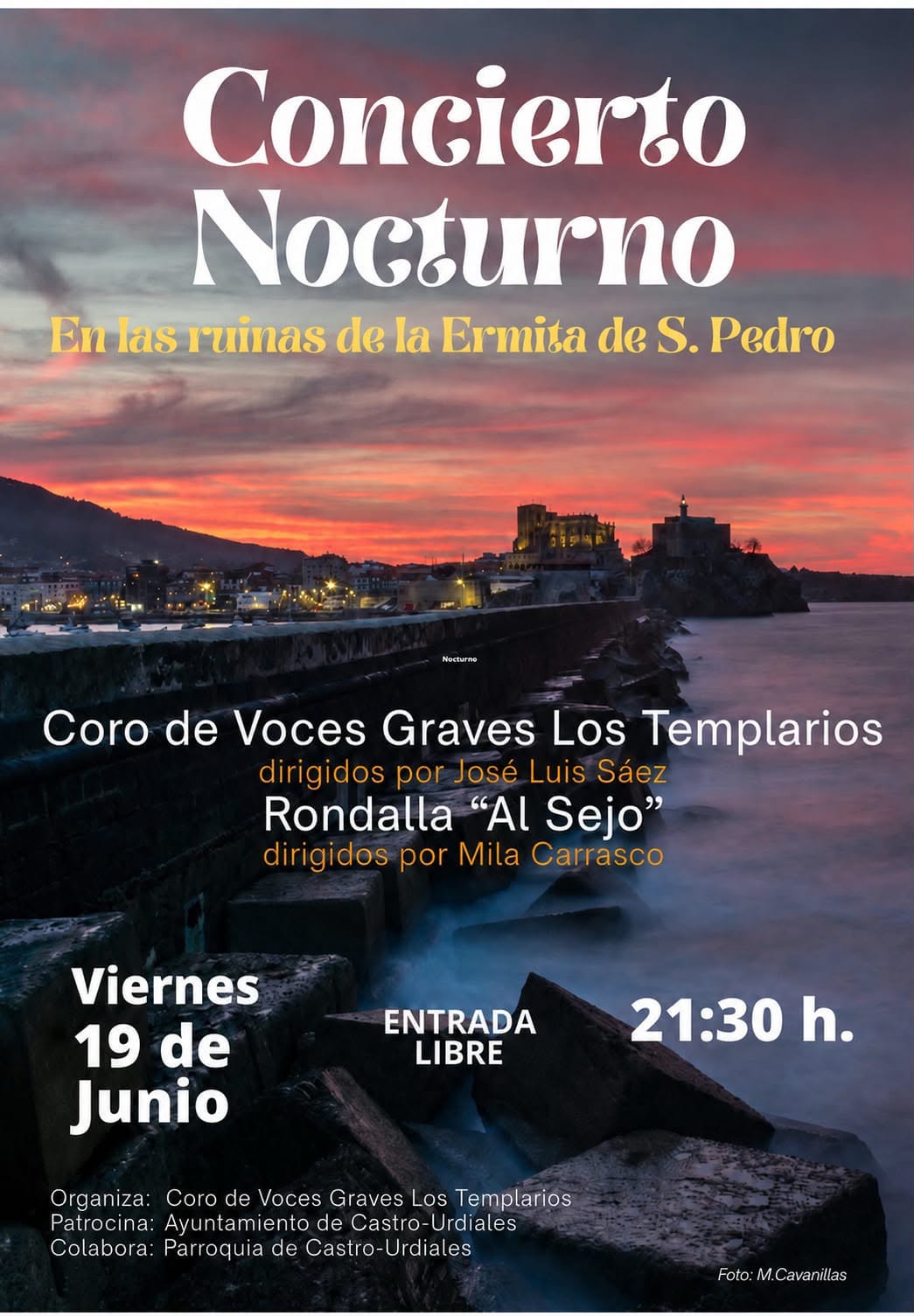 Concierto nocturno en las ruinas de la Ermita de San Pedro