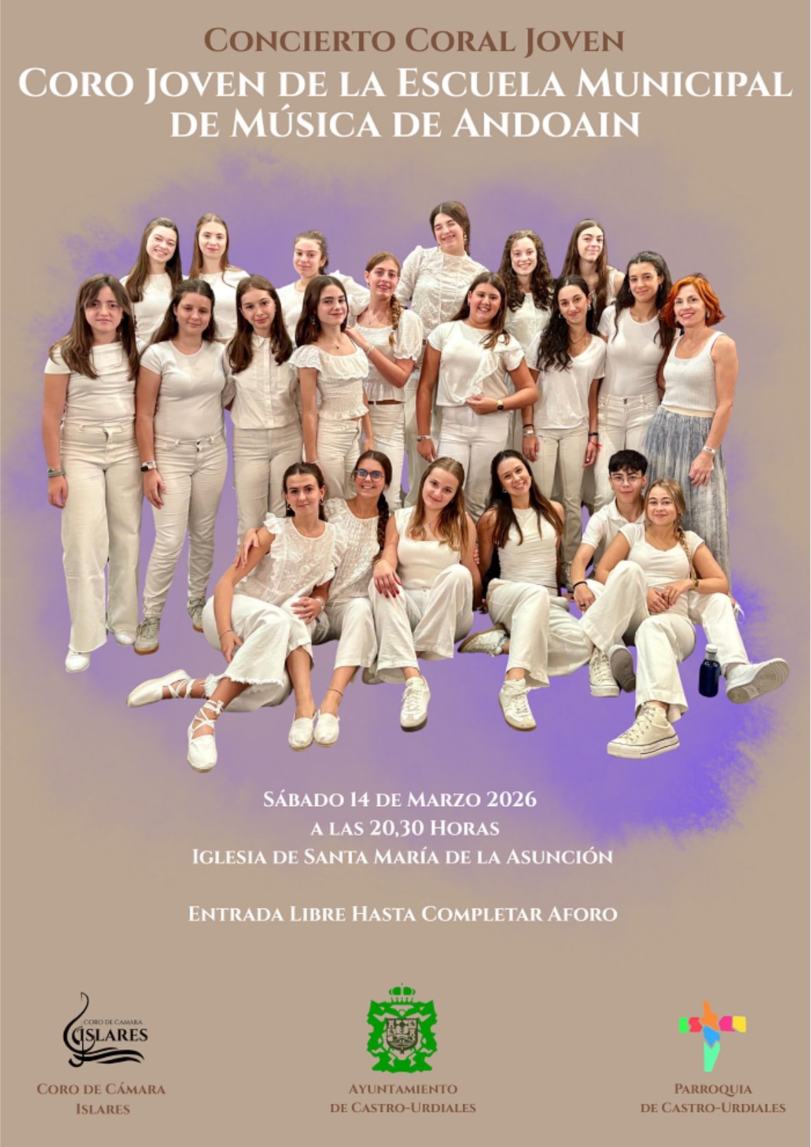 Concierto del "Coro joven de la Escuela Municipal de Música de Andoain" 