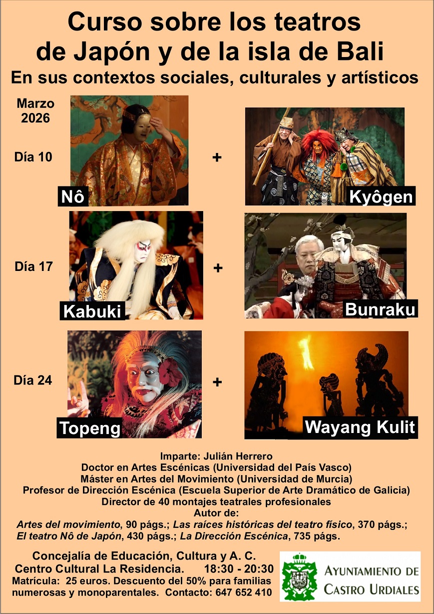 Curso sobre los Teatros de Japón y de la Isla de  Bali