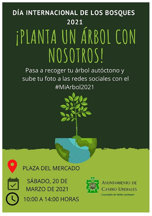 El Ayuntamiento  celebrará el Día Internacional de los Bosques con el reparto de árboles 