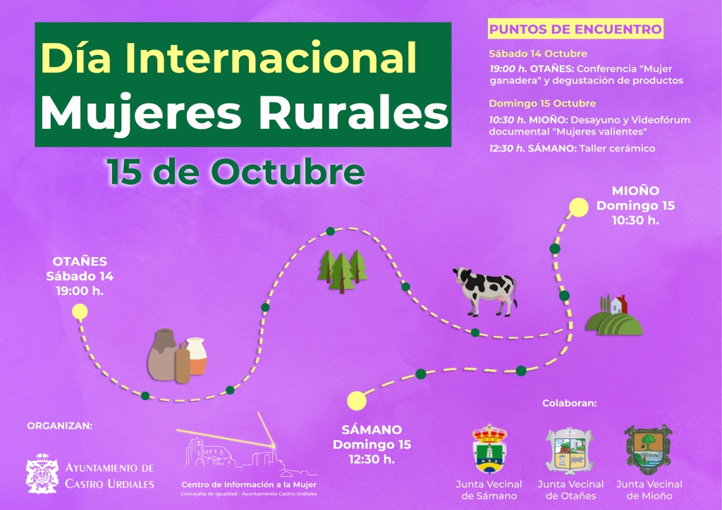 Día Internacional  Mujeres Rurales. 15 octubre  2023