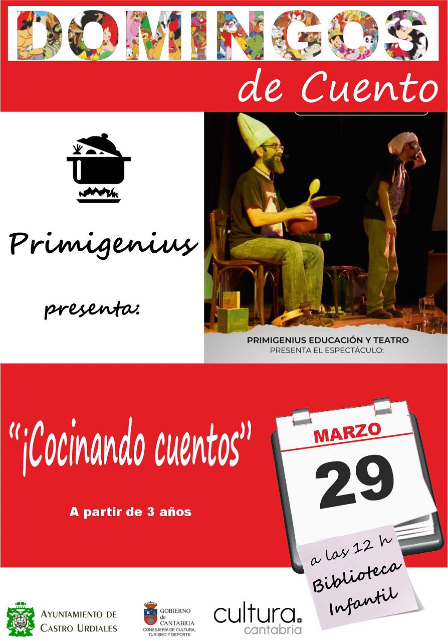 Domingos cuento con "Cocinando Cuentos" con Primigenius