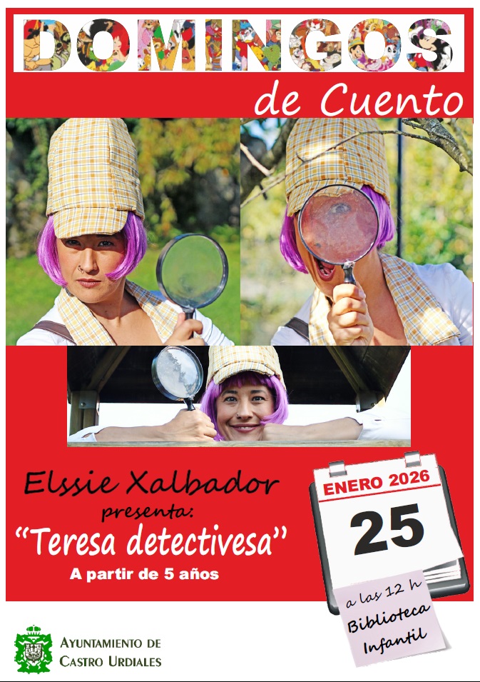 Domingos cuento con "Teresa detectivesa" con Elssie Xalbador