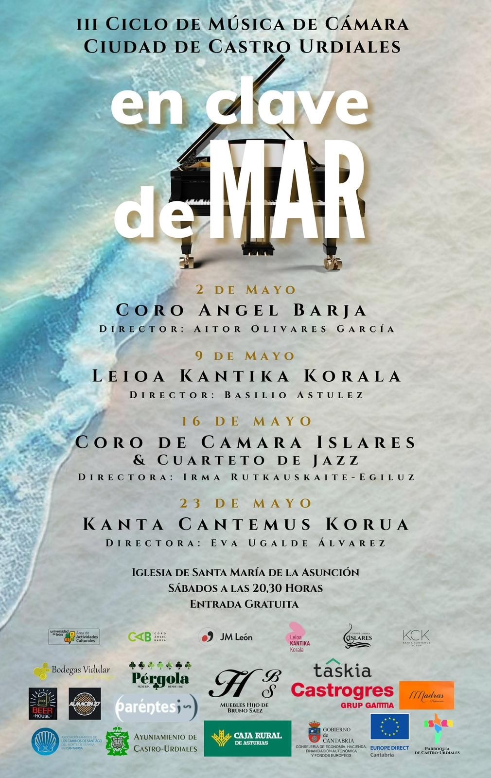 "En Clave de Mar 2026" con Coro de Camara Islares & Cuateto de Jazz