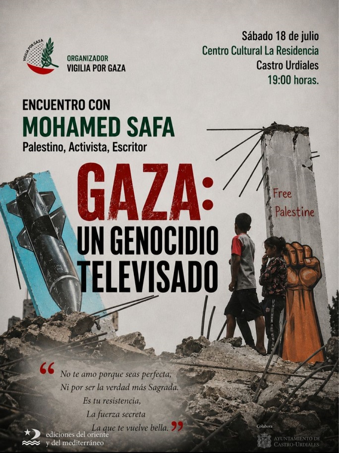 Encuentro con Mohamed Safa. Palestino, activista, escritor