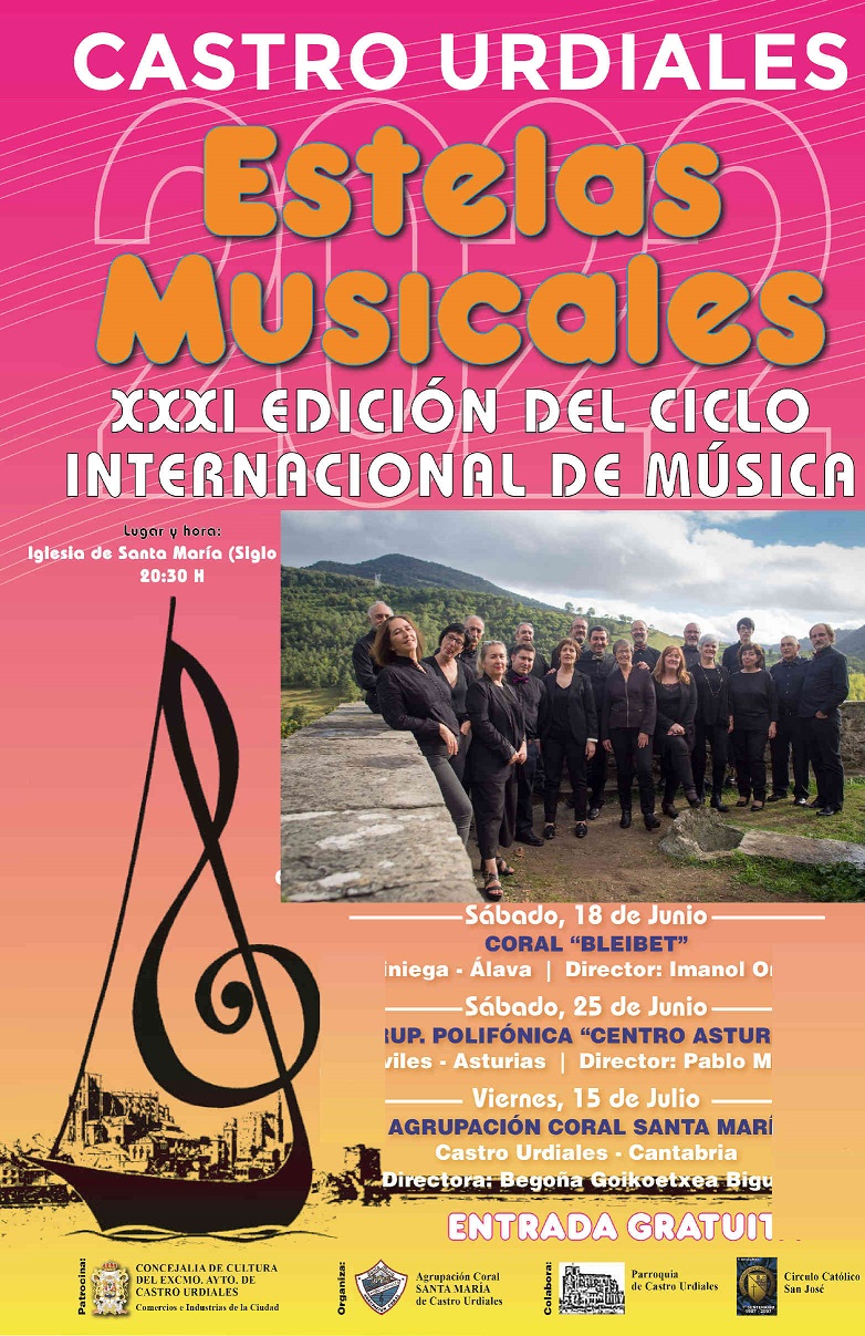 Estelas musicales 2022 -  Actuación  de "Agrupación Coral Santa María"