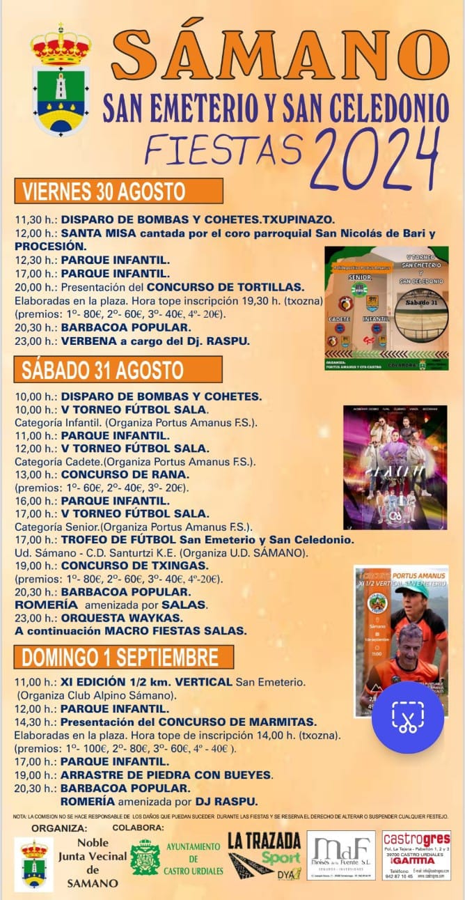 Fiestas San Emeterio y San Celedonio 2024