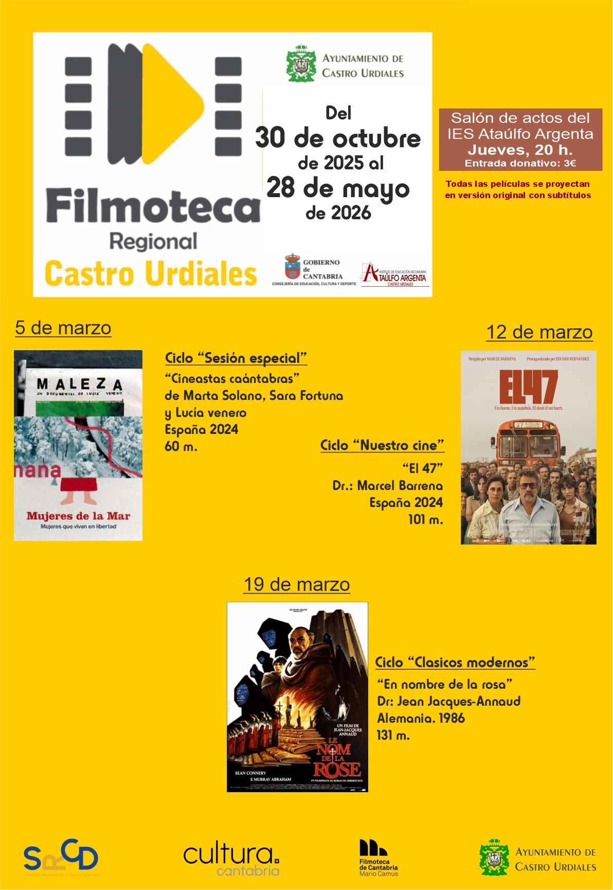 Filmoteca regional de Cantabria  - "El 47"