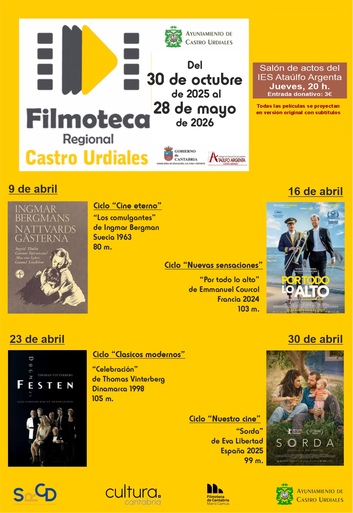 Filmoteca Regional de Cantabria  - "Por todo lo alto"