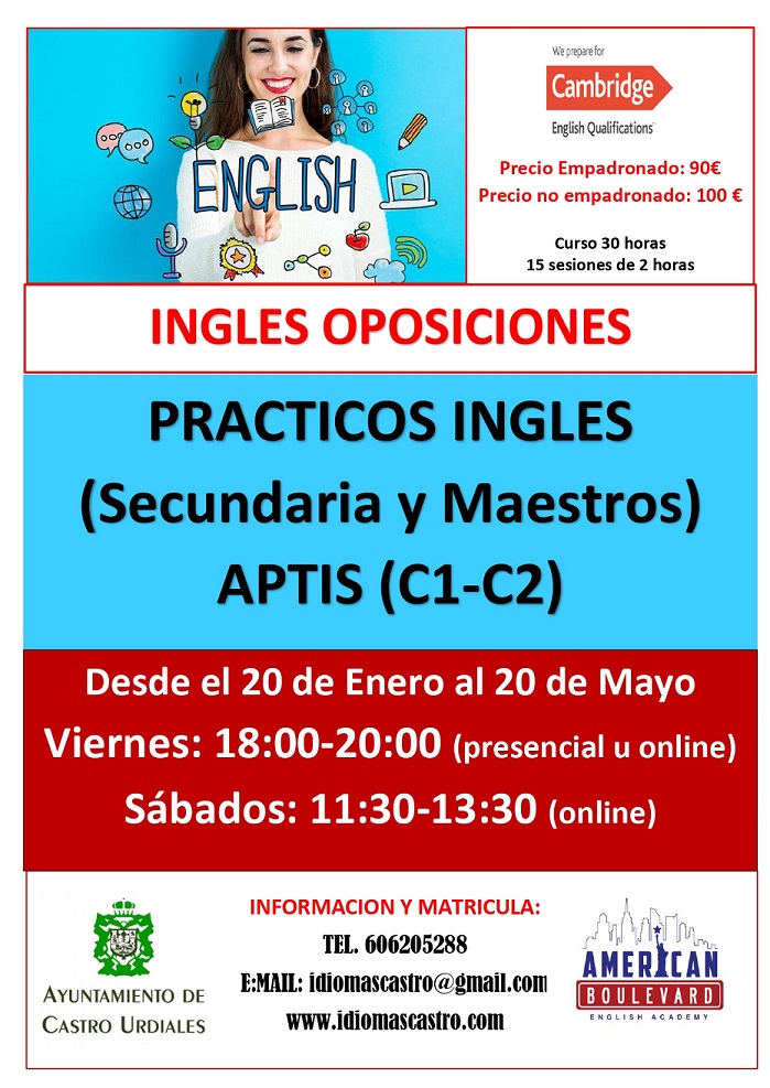 Inglés para Oposiciones ( Secundaria y Maestros)