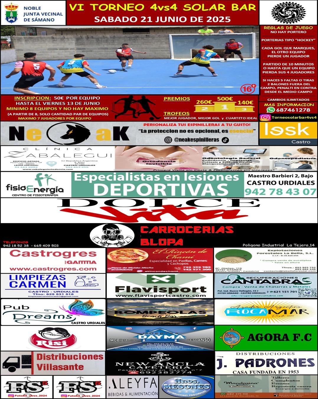 VI Torneo 4vs4-Solar Bar 2025