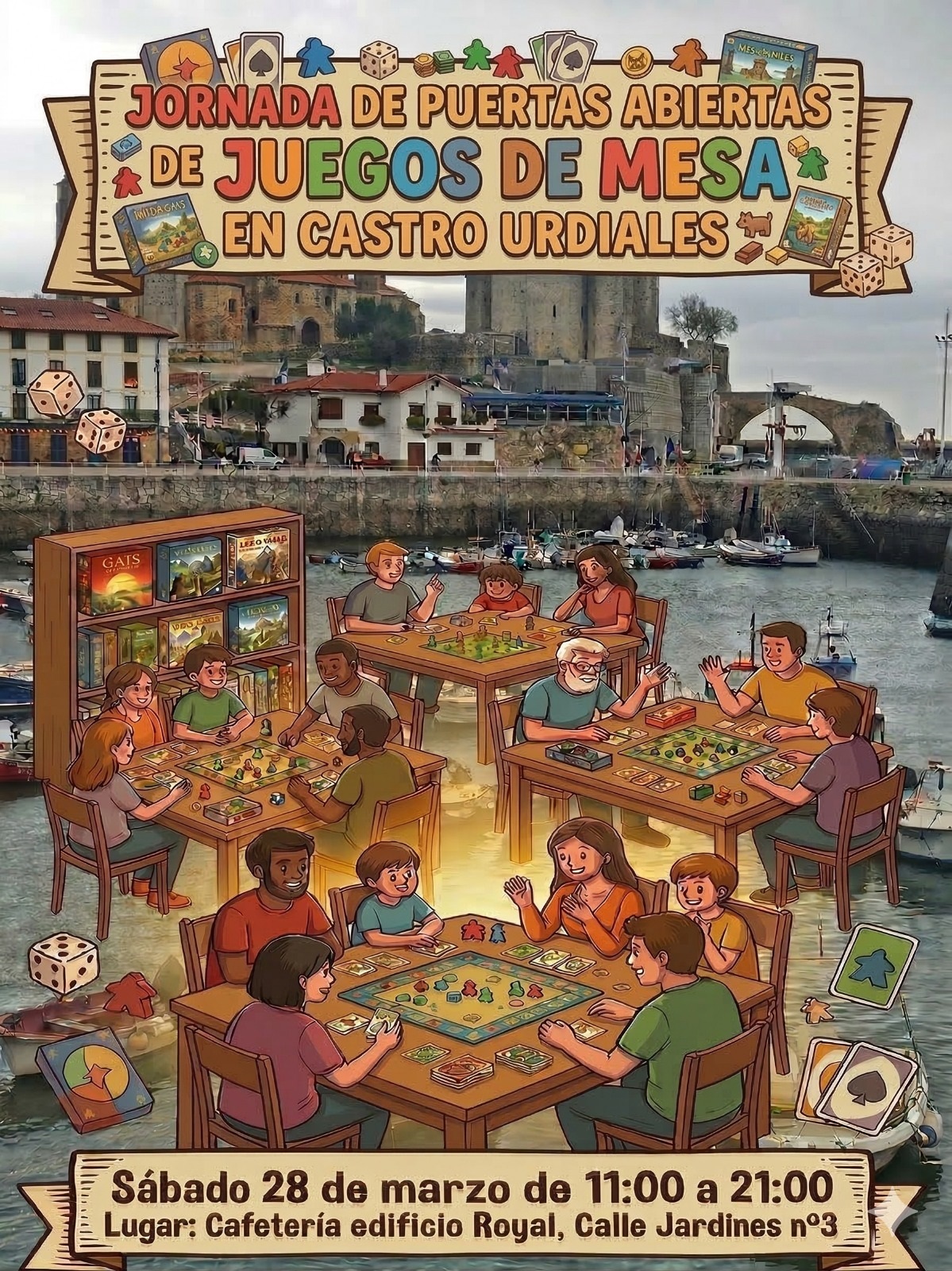Jornada de Puertas Abiertas de  "Juegos de Mesa" en Castro-Urdiales
