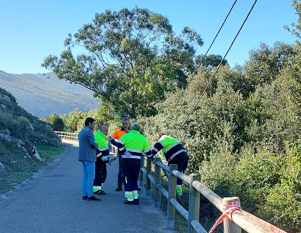 Labores de mantenimiento de varios tramos del camino de Santiago