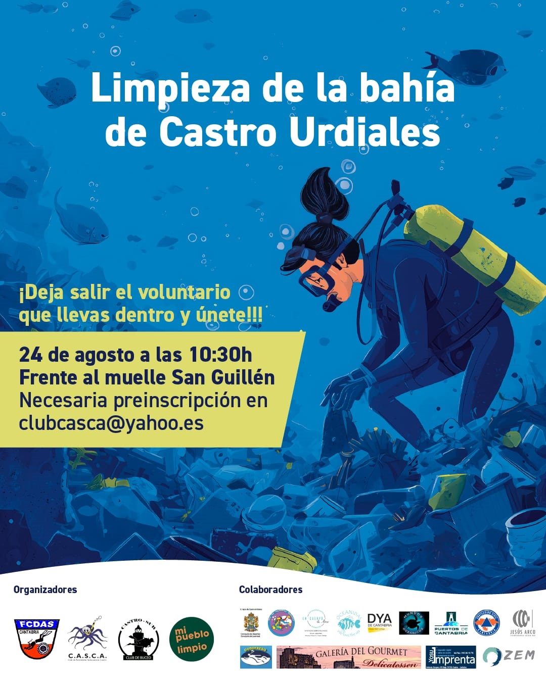 Limpieza de la bahía de Castro-Urdiales