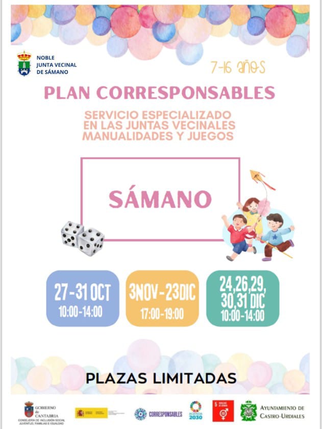 Pan Corresponsables. Servicio Especializado de Juegos y Manualidades