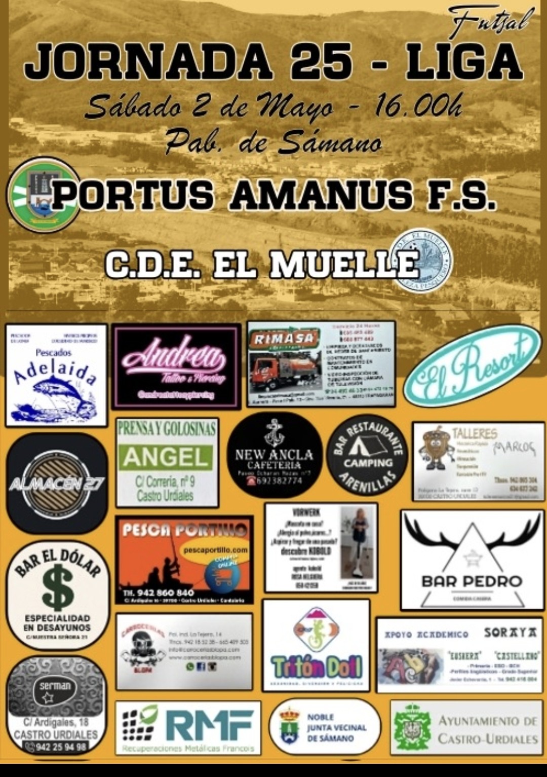 Partido Portus Amanus F.S.Sábado 2 Mayo 2026 