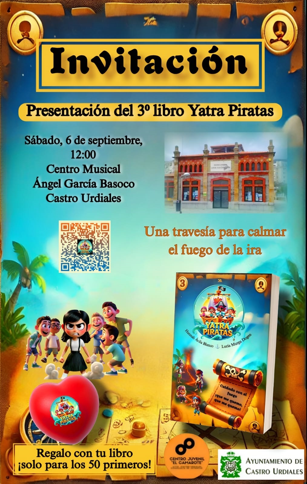 Presentación del tercer libro "Yatra Piratas" de Hannah Ávila y Lucia Murga Dogén