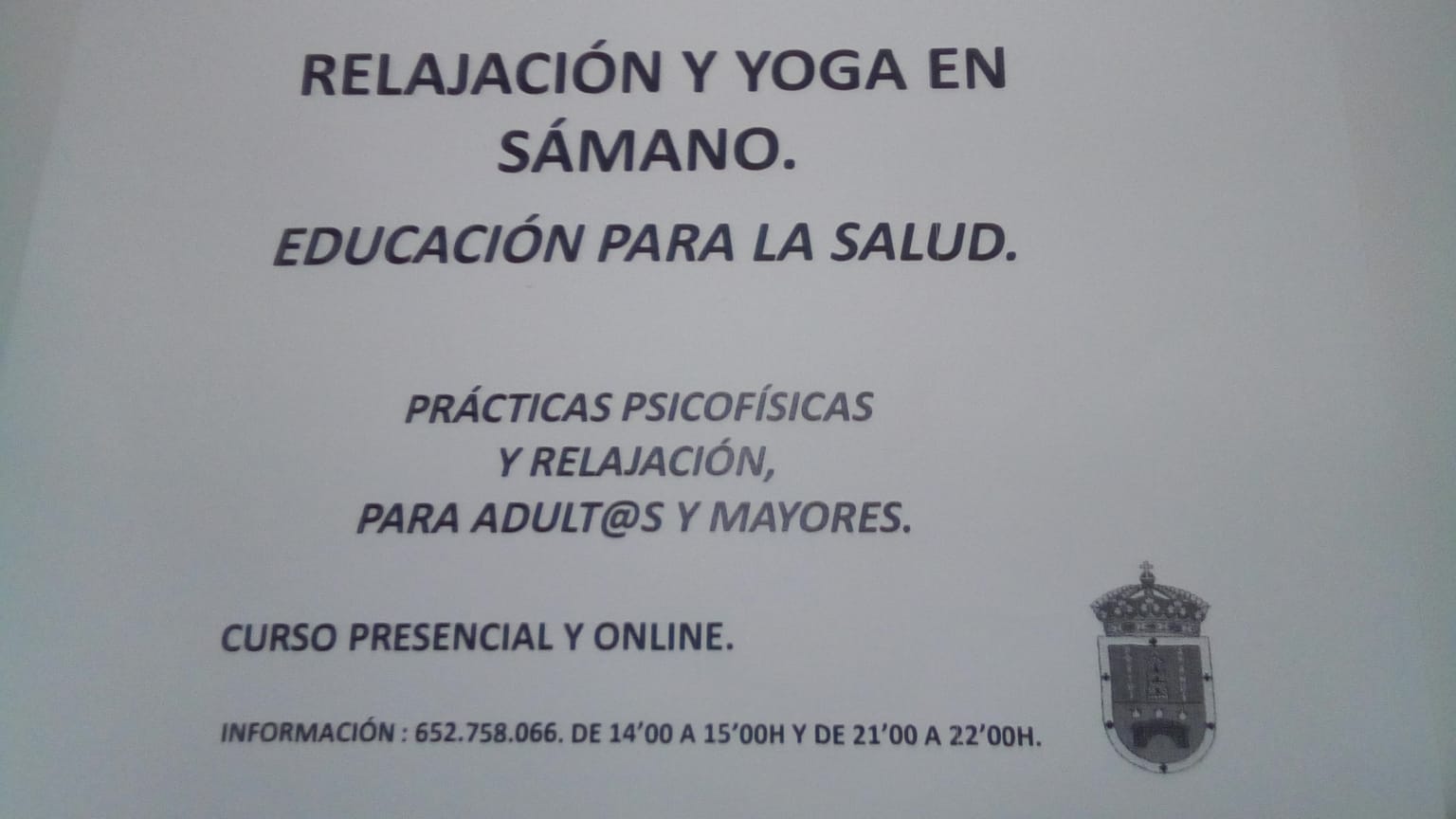 Relajación y Yoga en Sámano