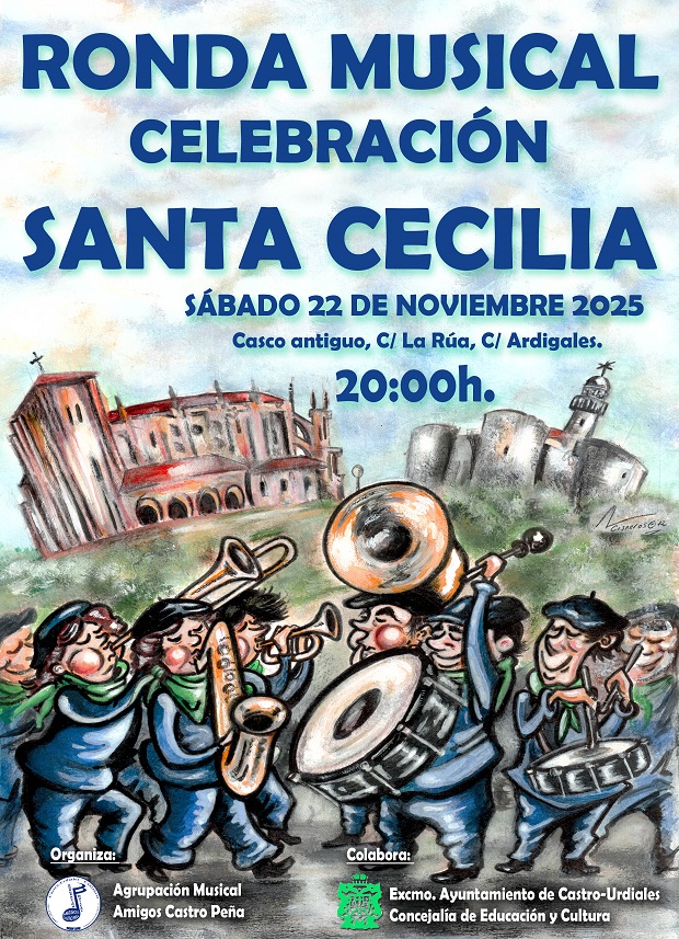 Ronda Musical Santa Cecilia 2025 - Agrupación Musical Amigos Castro Peña 