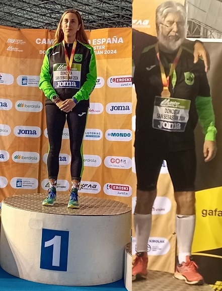 Ruth Rueda campeona de España Master Short Track y Kepa Gabancho bronce peso Master 70
