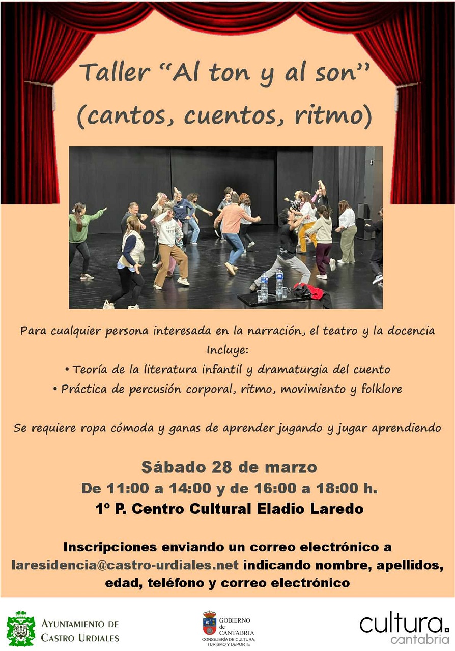 Taller "Al ton y al son" (cantos, cuentos y ritmo)