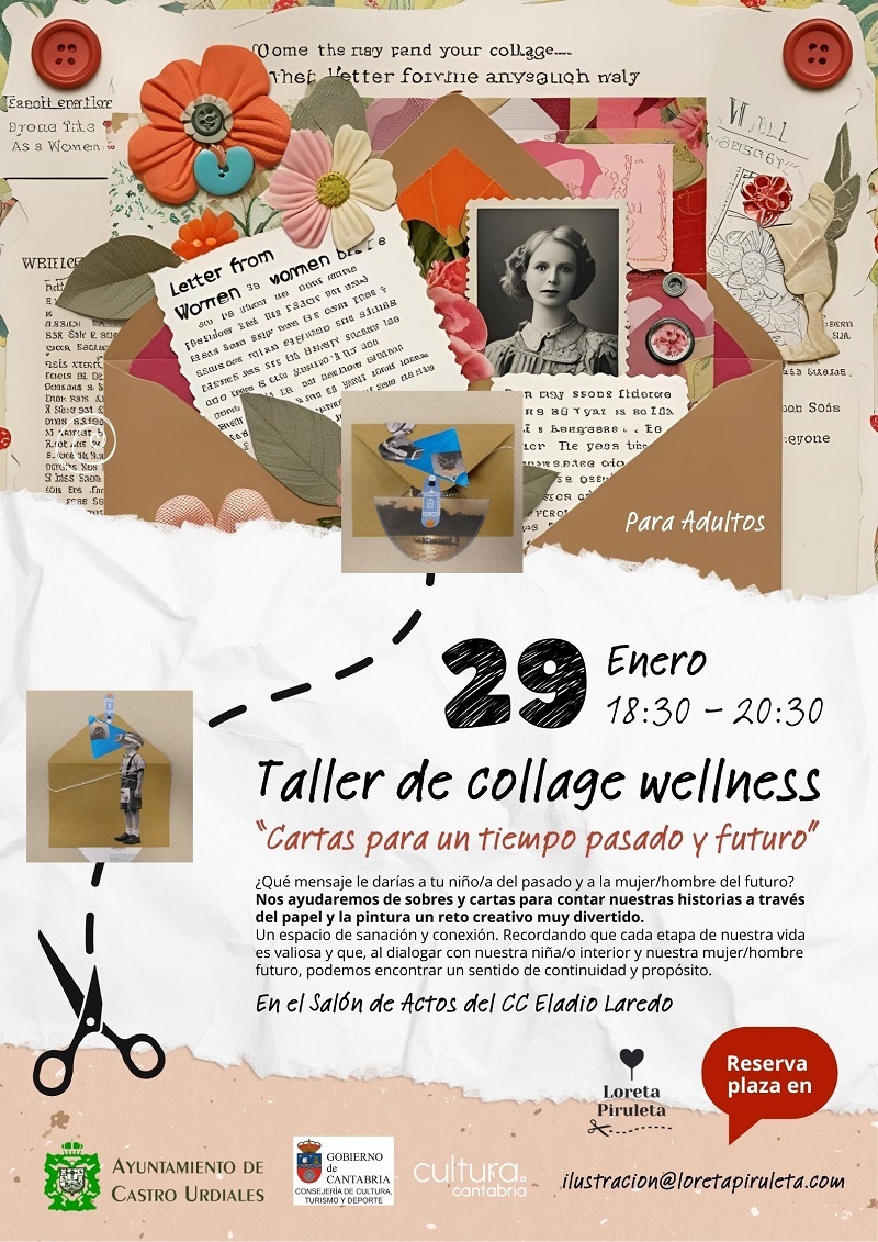 Taller de Collage Wellness "Cartas para un tiempo pasado y futuro"