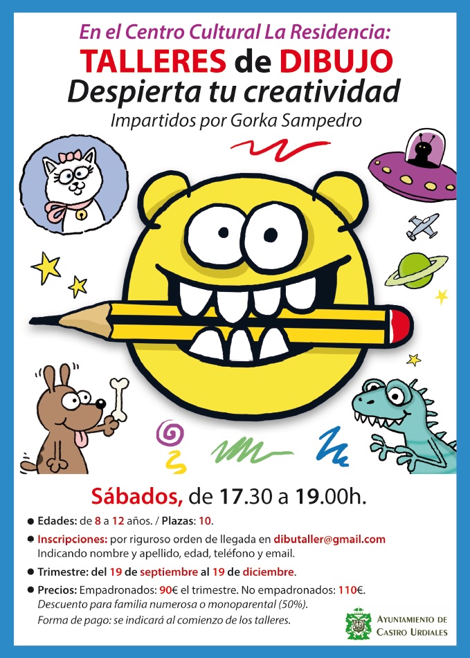 Talleres de Dibujo, impartidos por Gorka Sampedro