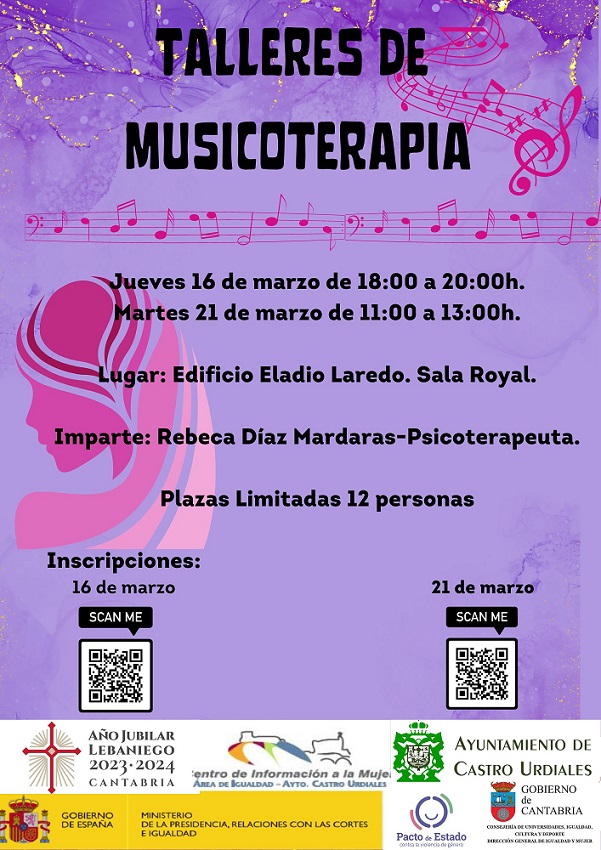 Taller de Musicoterapia con Rebeca Diaz Mardaras ( Centro de Información a la Mujer)