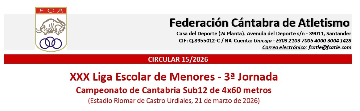 XXX Liga Escolar de Menores - 3ª Jornada